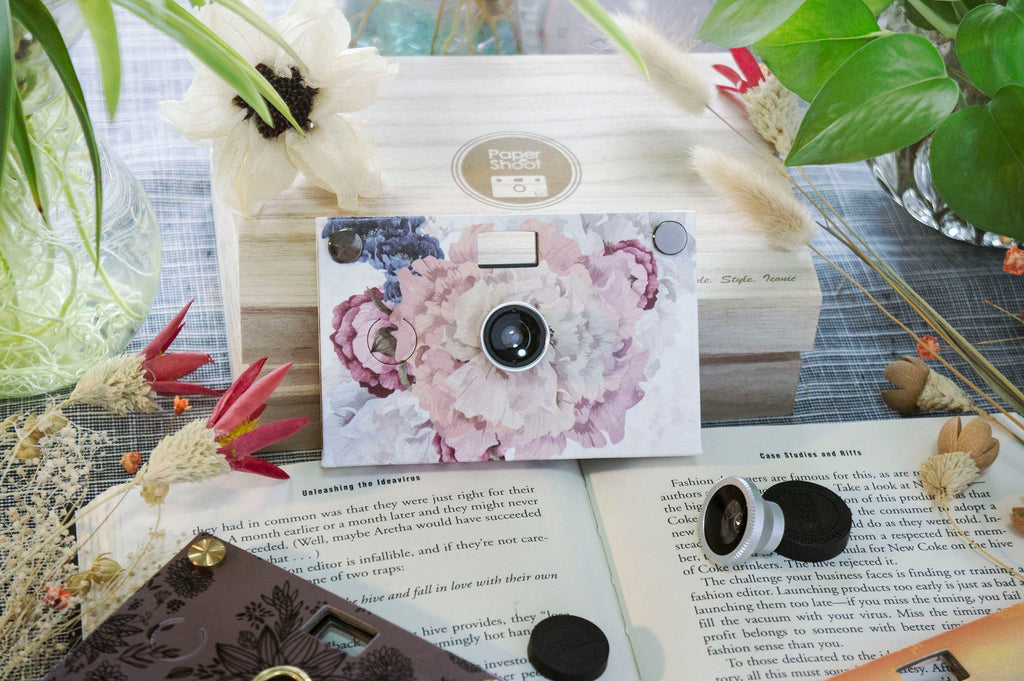 Paper Camera - Summer Bloom Peony - Paper Shoot Camera